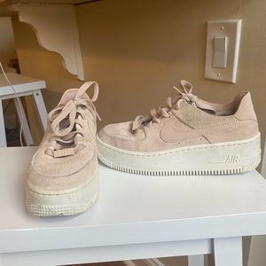 Nike Suede Pink Airforce 1 Sage Low